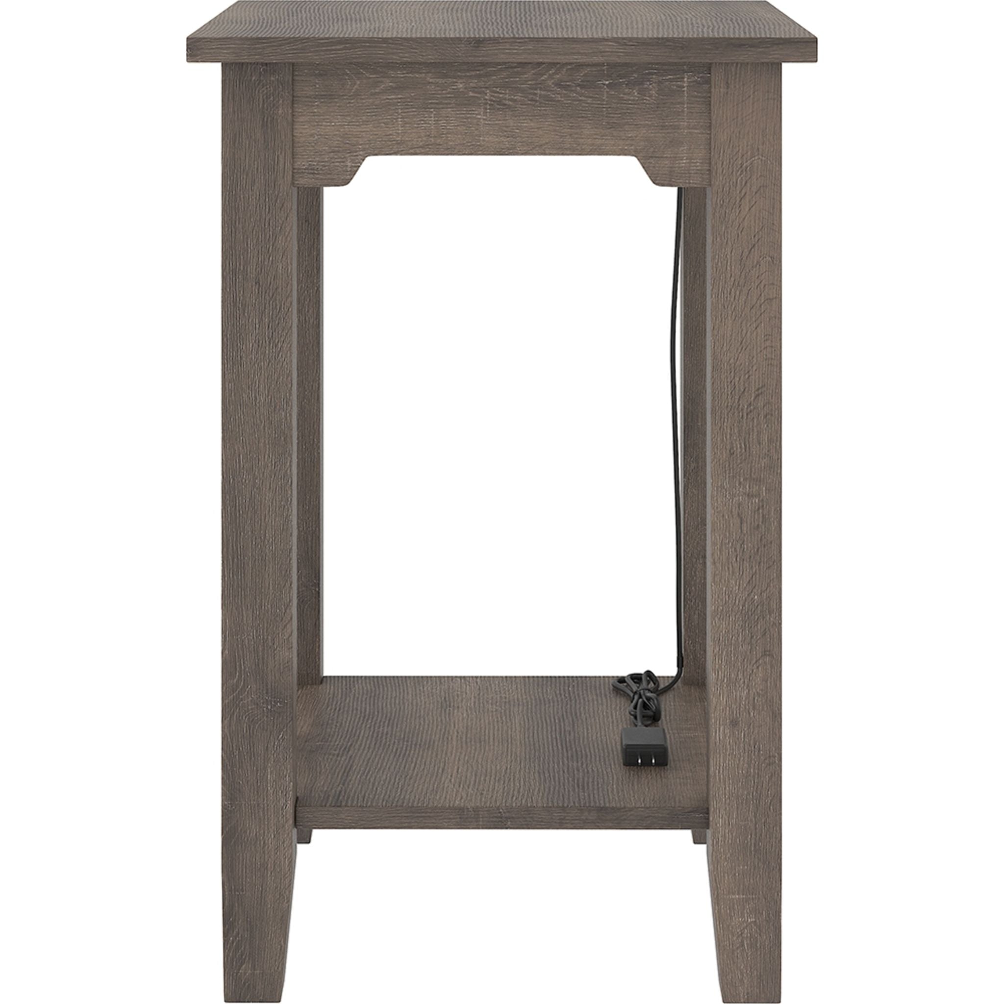 Arlenbry Modern Side Table - Gray End Table for Living Room, Bedroom & Office - Small Nightstand with Storage Shelf - Perfect for Coffee, Books & Decor