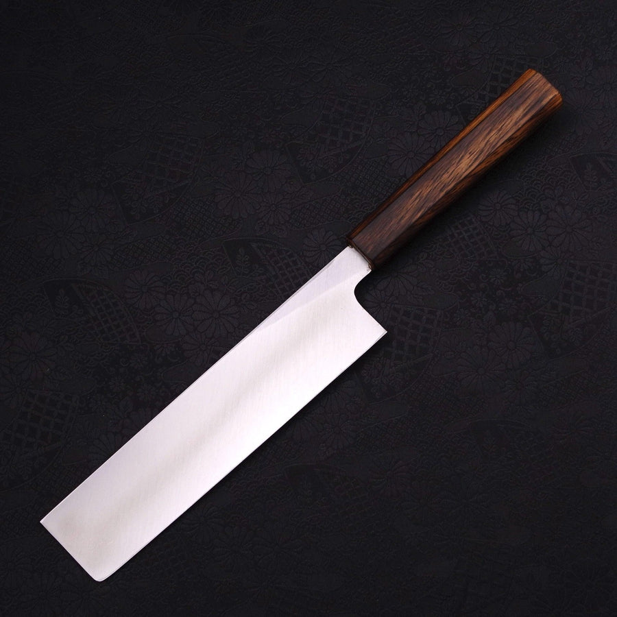 Premium Japanese Usuba Knife - Blue Steel #2 Kasumi Sumi Urushi Handle 210mm - Professional Chef's Knife for Sushi, Vegetables & Precision Cutting