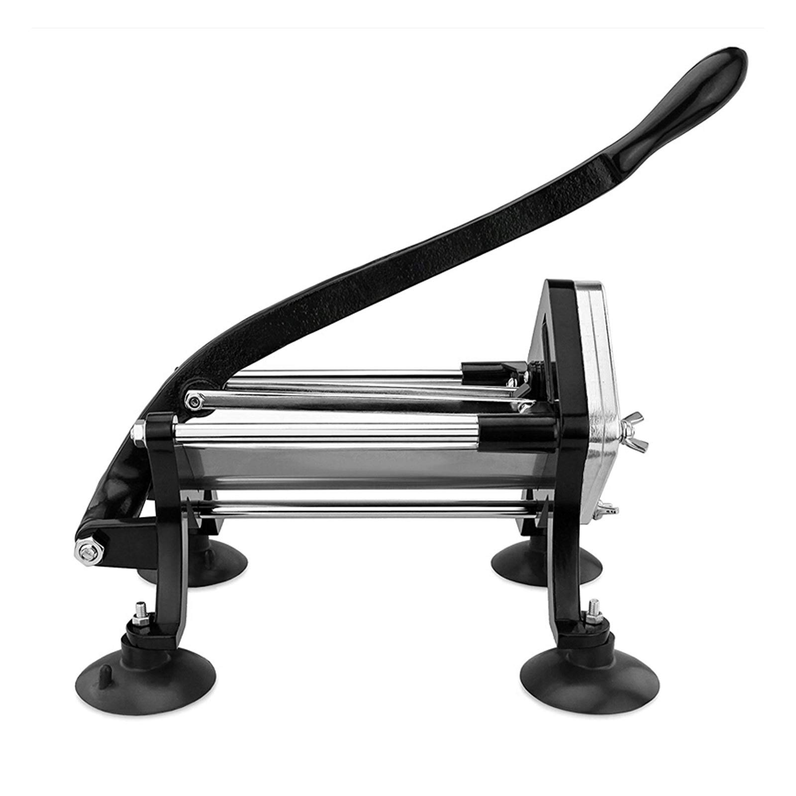 Commercial French Fry Cutter - 10mm Potato Slicer with Suction Feet for Perfect Homemade Fries, Carrots & Vegetables | Ideal for Restaurants, Food Trucks & Home Kitchens