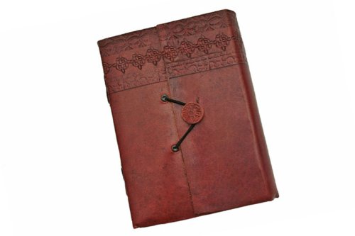 SZCO Supplies Premium Flap Closure Leather Journal - Handcrafted Vintage Writing Notebook for Travel, Journaling & Gift Giving