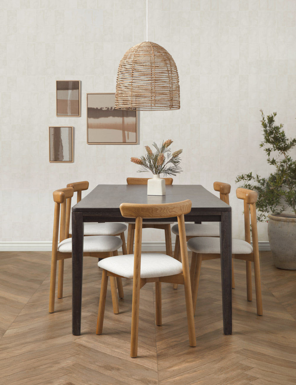 Modern Beehive Pendant Light - Handmade Rattan Hanging Lamp for Kitchen Island, Dining Room & Bedroom - Boho Farmhouse Ceiling Lighting Fixture