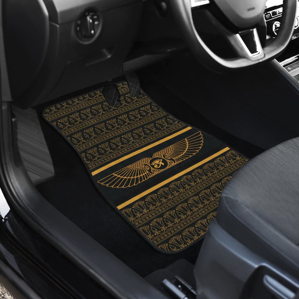 Premium Egyptian Horus Wings Car Floor Mats - Durable, Non-Slip Protection for Cars, SUVs & Trucks | Ancient Egyptian Design for Home & Office Decor