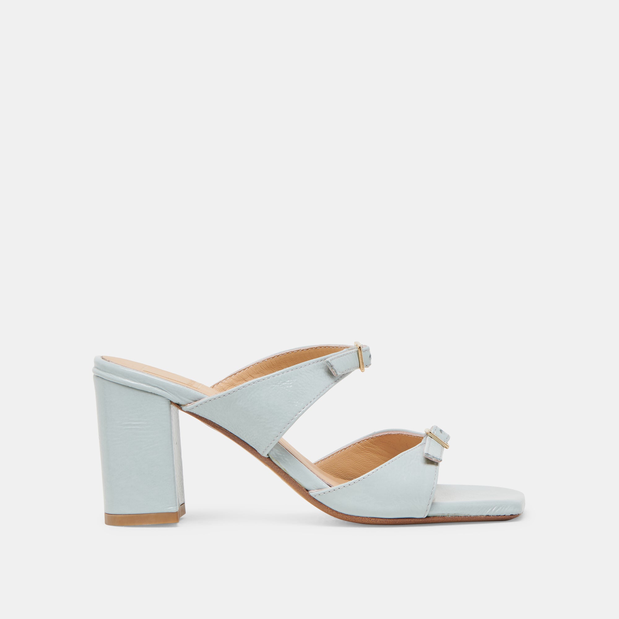 SHANE HEELS ICE BLUE CRINKLE PATENT LEATHER WOMEN'S HIGH HEELS - Perfect for Parties, Weddings & Evening Events