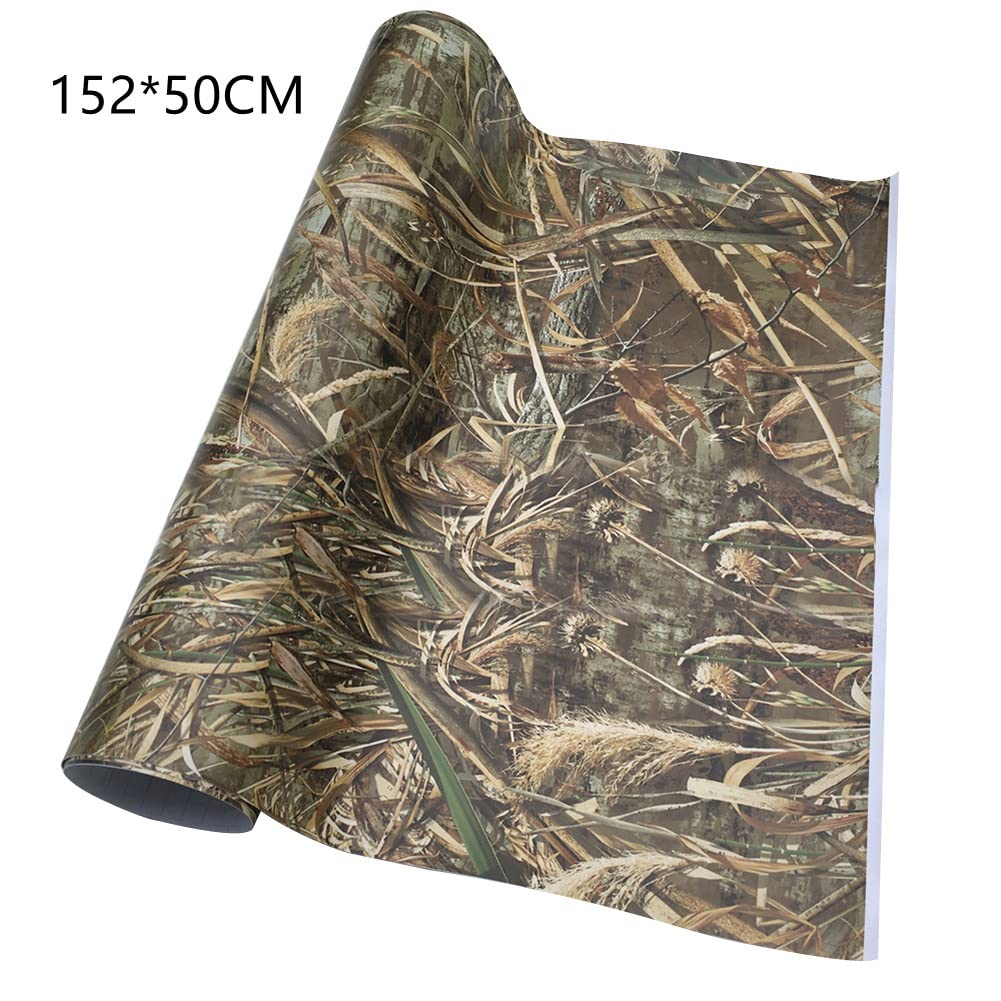 152CM x 50CM Camouflage Car Vinyl Wrap Sticker - Self Adhesive PVC Decal for Cars, Motorcycles, ATVs - Perfect for Vehicle Customization, Off-Road Adventures & Camouflage Protection