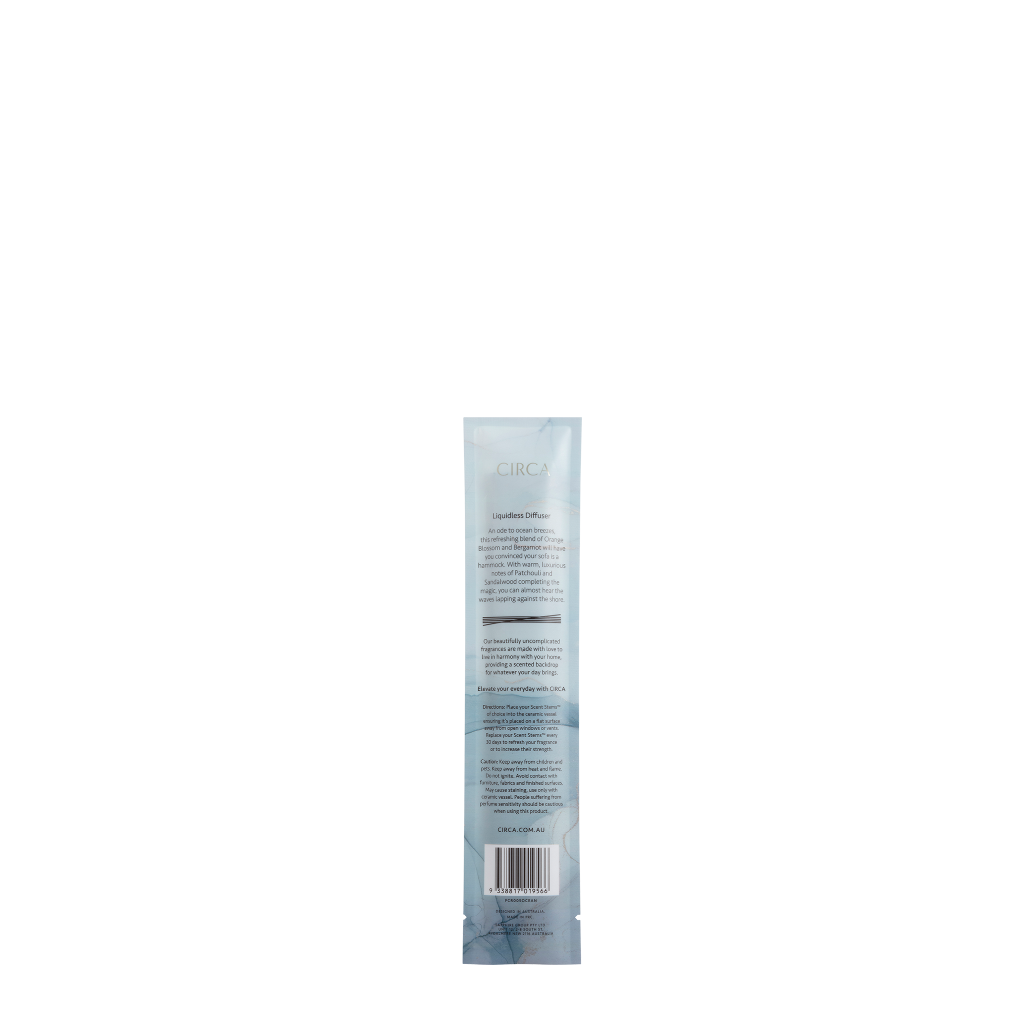Oceanique Scent Stems Refills - Long-Lasting Fragrance Sticks for Home, Office & Spa | Aromatherapy Diffuser Refills for Relaxation & Stress Relief
