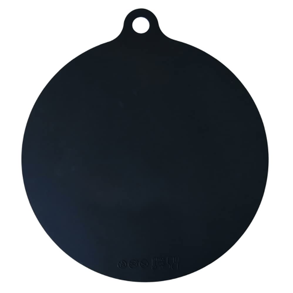 10 Inch Non-Stick Silicone Microwave & Oven Baking Mat - Heat Resistant Kitchen Pot Mat for Cooking, Roasting & Baking (Black) | Perfect for Microwave, Oven & Countertop Use
