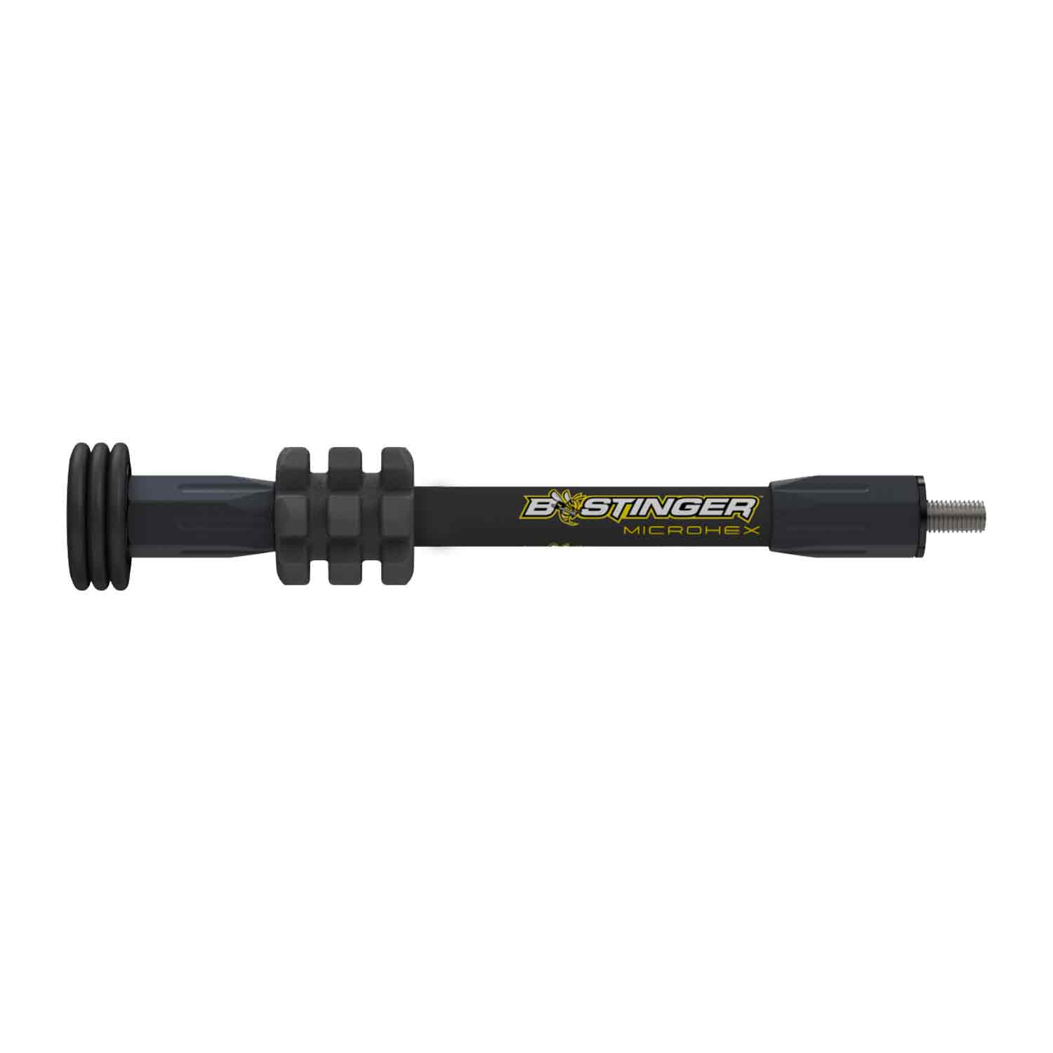Bee Stinger Microhex 6 Stabilizer for Archery - Matte Black Hunting Stabilizer | Improves Bow Balance & Accuracy for Target Practice & Hunting