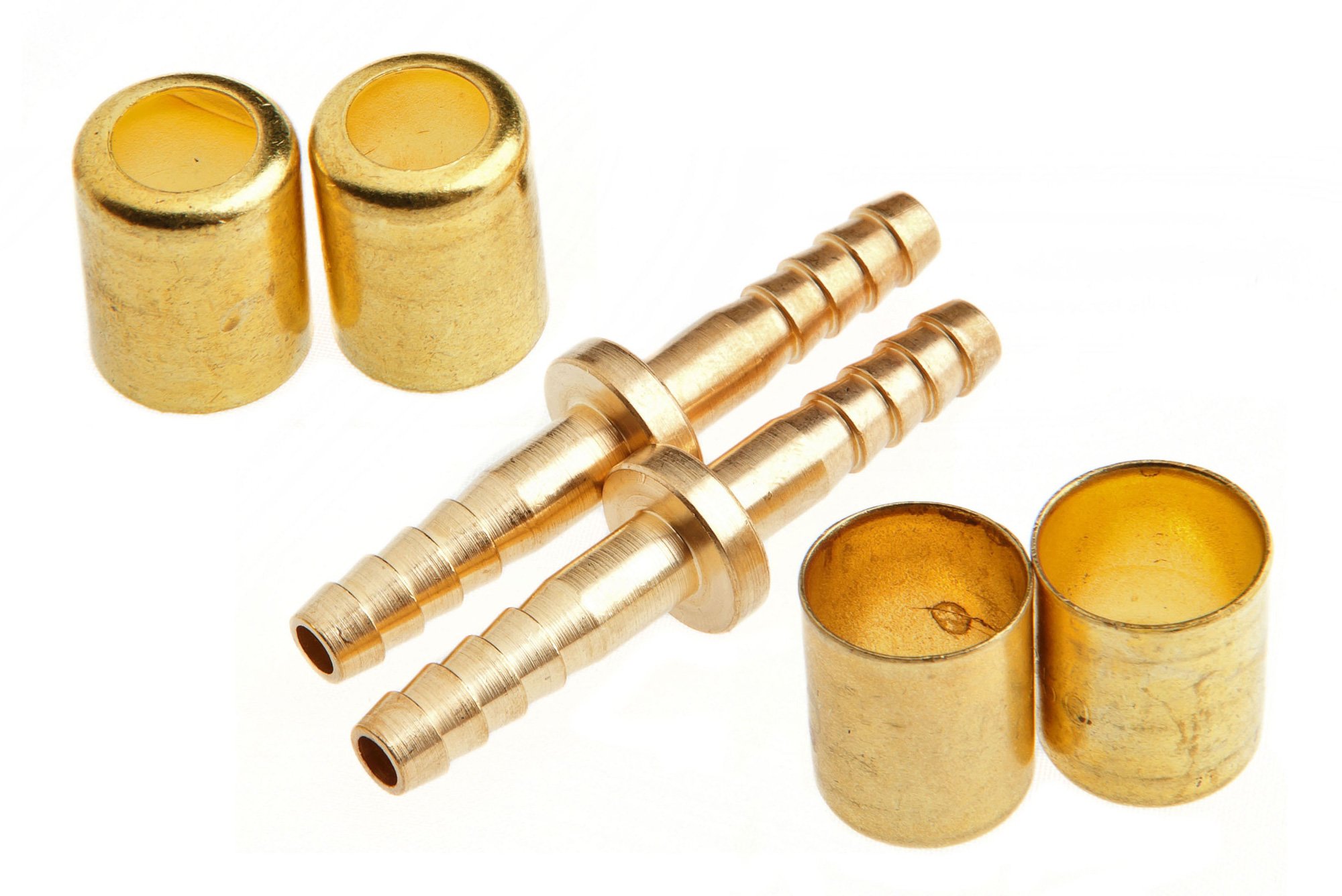 Forney 60330 Oxygen Acetylene Hose Splicer Kit - 3/16-Inch Brass Fittings for Welding Torch Repair & Gas Hose Replacement - Perfect for MIG/TIG Welding, Metal Fabrication & HVAC Work