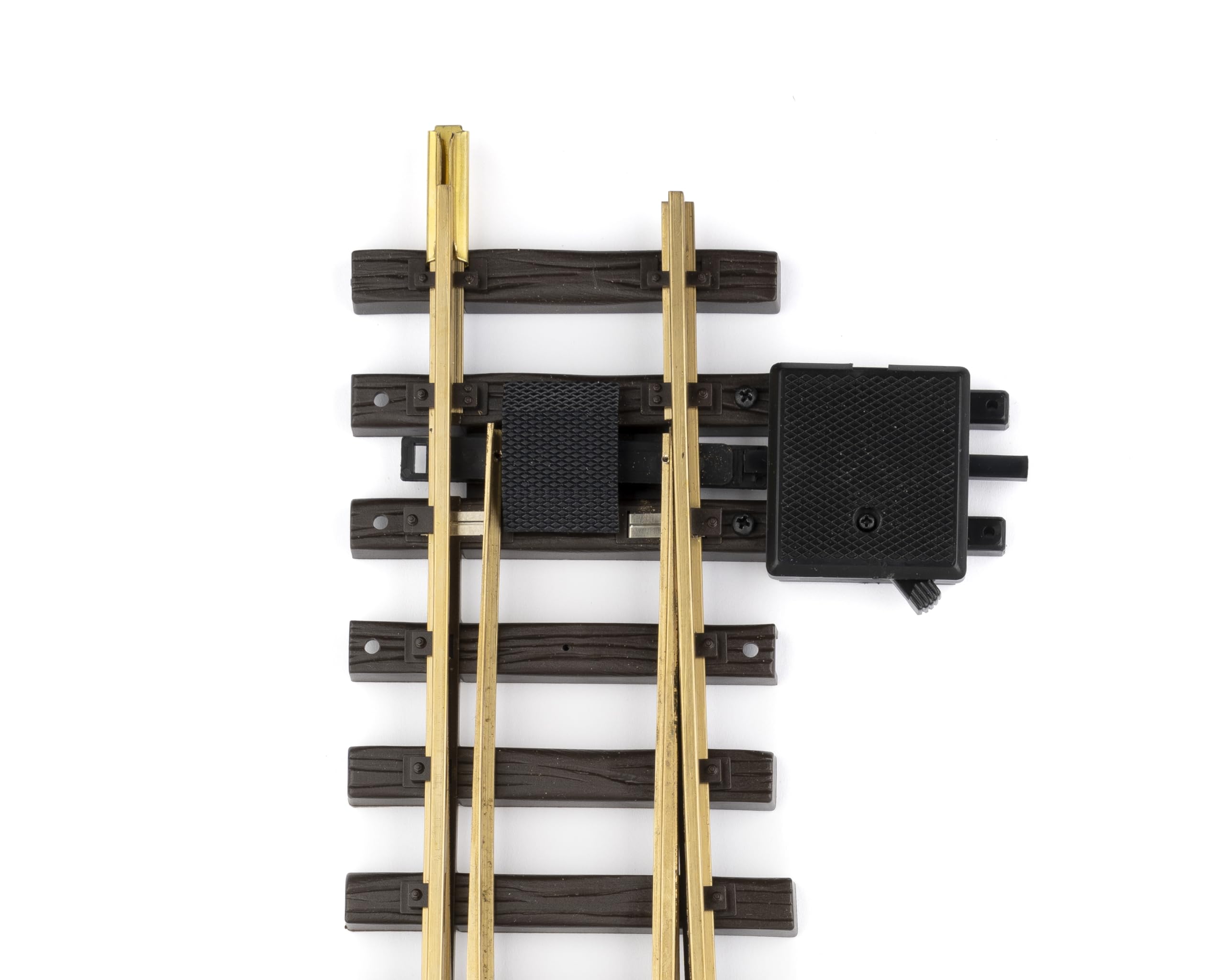 LGB Manual Switch - Left 15-Degree G Scale Turnout R5 for Model Train Layouts | Perfect for Garden Railroads & Outdoor Train Sets