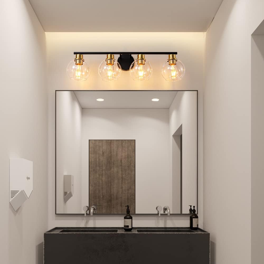 Modern 4-Light Bathroom Vanity Lighting - 29.5