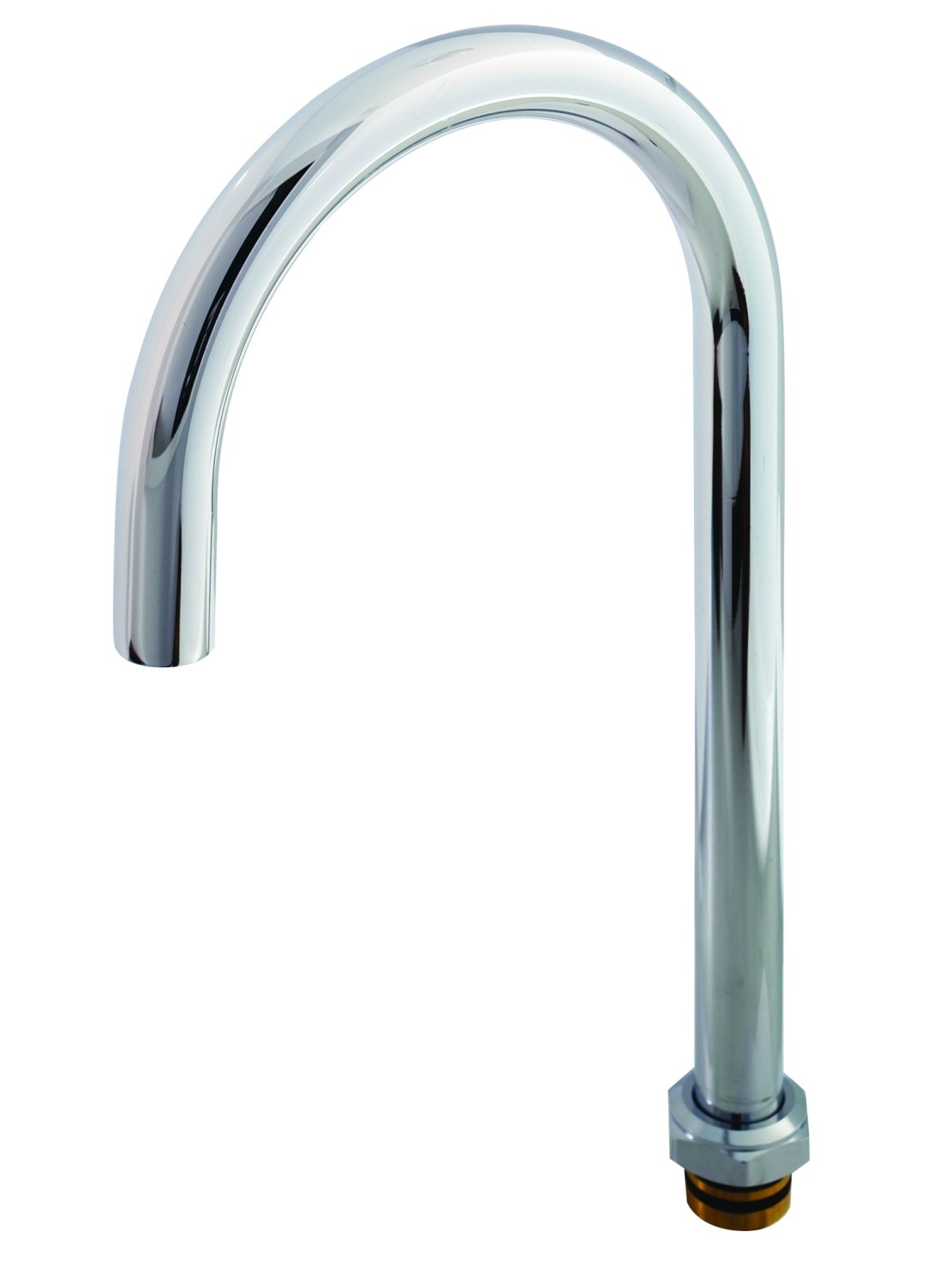 T&S Brass BF-0135-X Big-Flo 1/2-Inch Swivel Faucet Connector with Plain Tip and 8-Inch Clearance - Perfect for Commercial Sinks, Restaurant Prep Areas & Industrial Applications