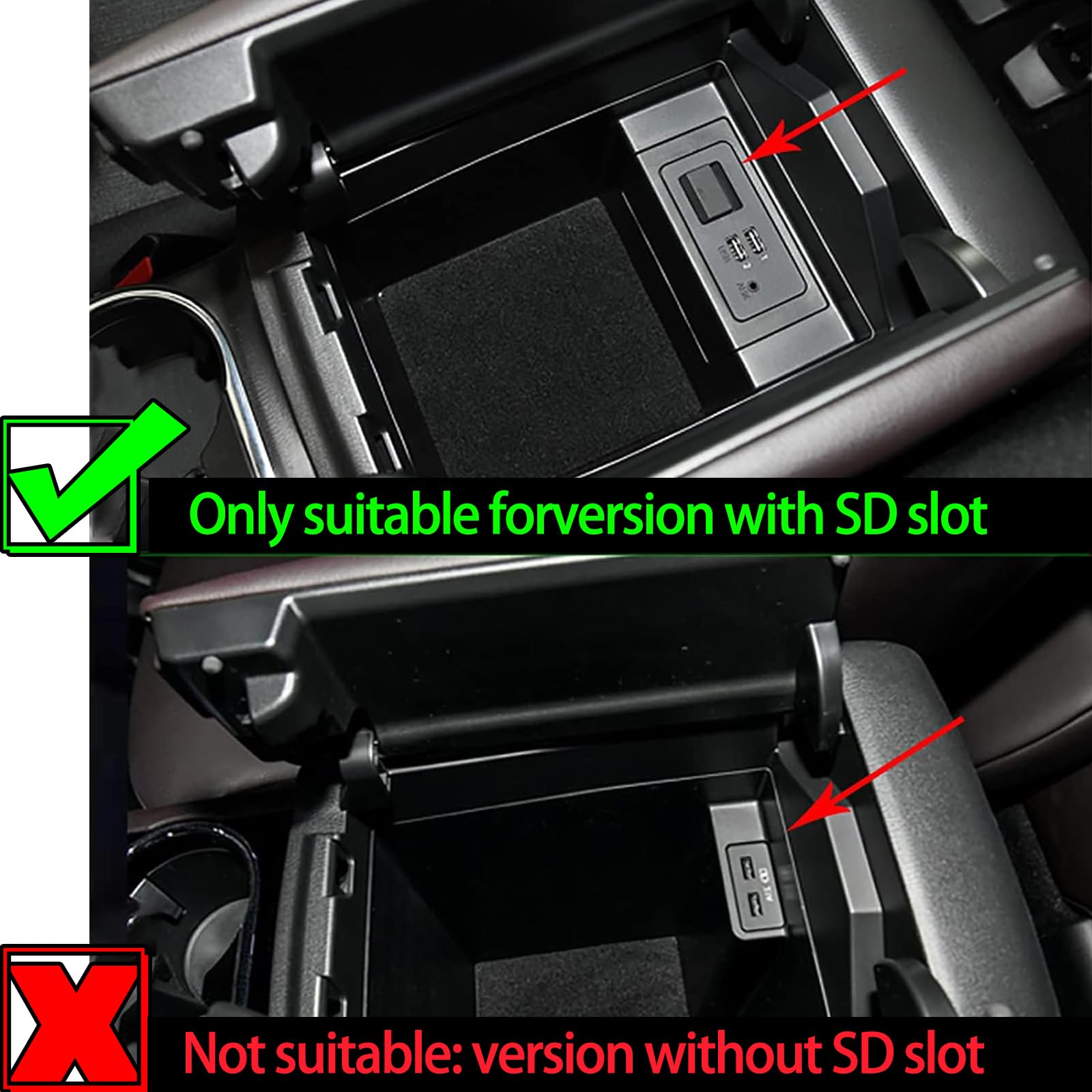 LLKUANG Car Central Console Storage Box Organizer Tray for Mazda CX-8 CX-9 (2016-2024) - Armrest Organizer Accessories for Stowing & Tidying - Perfect for Road Trips & Daily Commute