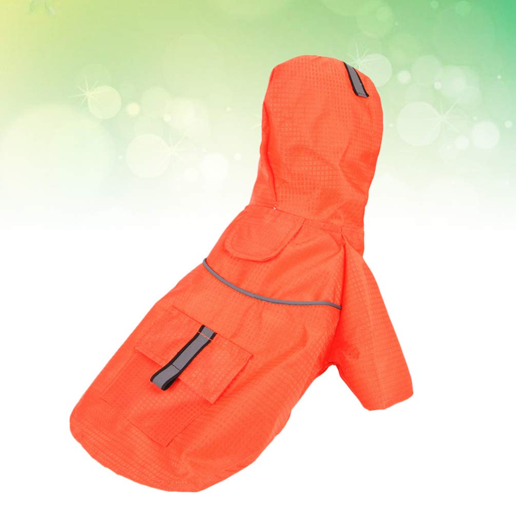 Waterproof Reflective Adjustable Dog Raincoat - Small Size Double Layer Puppy Poncho for Walking in Rain | Pet Rainwear for Outdoor Adventures & Bad Weather Protection