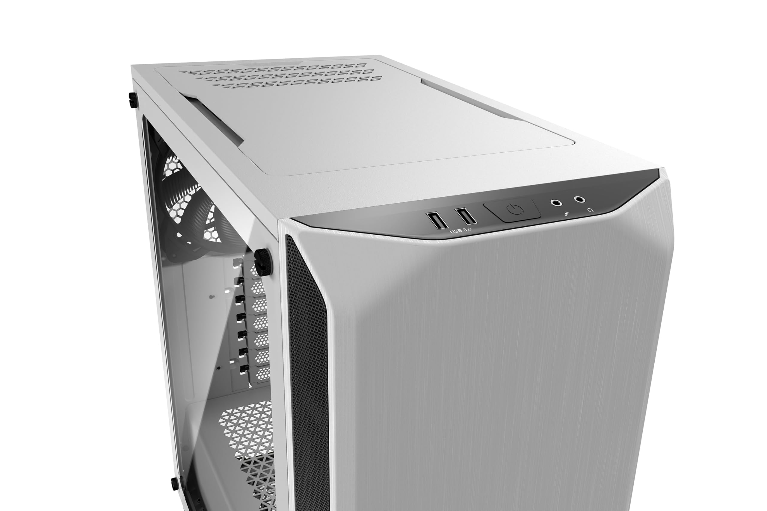 be quiet! Pure Base 500 ATX Mid Tower PC Case - White | Tempered Glass Side Panel | 2 Pre-Installed Silent Wings 3 Fans | High Airflow & Noise Reduction | Perfect for Gaming & Workstation Builds