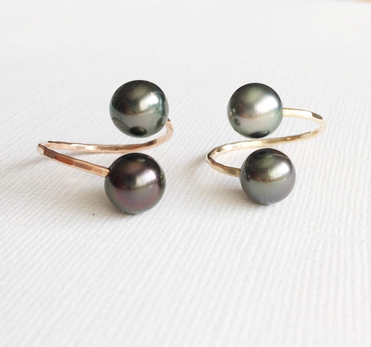 Tahitian Pearl Ring - Elegant Leia Design (R144) | Perfect for Weddings, Anniversaries & Special Occasions
