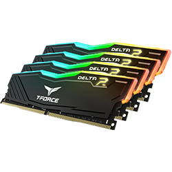 T-Force Delta RGB DDR4 32GB (4x8GB) 3600MHz Gaming Memory Kit - Perfect for PC Gaming, Streaming & Content Creation