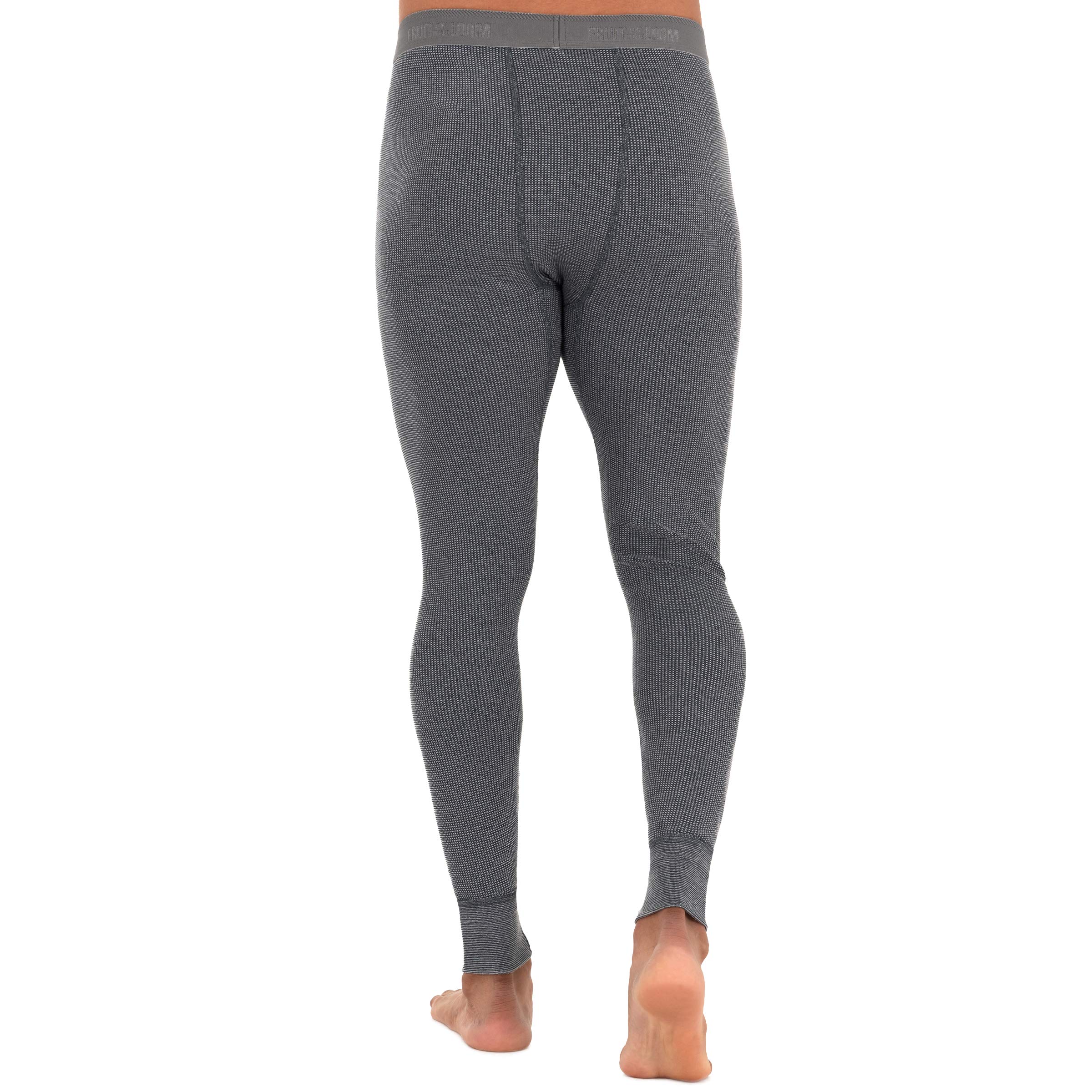 Fruit of the Loom Men's Recycled Premium Waffle Thermal Underwear Long Johns Bottom - Eco-Friendly Warm Base Layer for Winter, Camping & Outdoor Activities