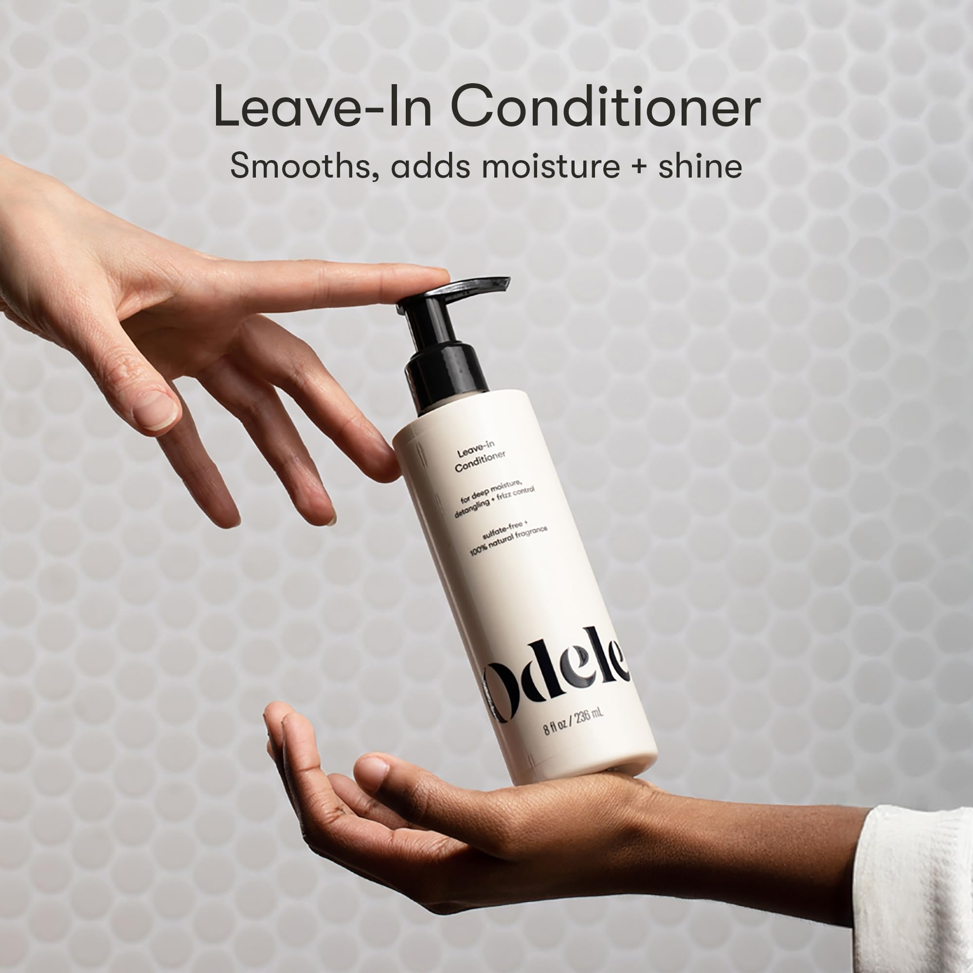 Sulfate-Free Shampoo & Conditioner Set with Leave-In Treatment - Hydrating, Frizz Control & Shine for Straight to Curly Hair | Daily Hair Care for Smooth, Healthy Locks at Home or Salon