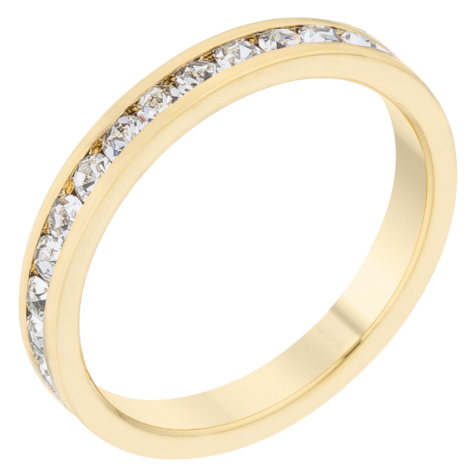 Elegant Swarovski Crystal Birthstone Stackable Eternity Rings for Women - Perfect for Anniversary Gifts, Wedding Bands & Everyday Jewelry