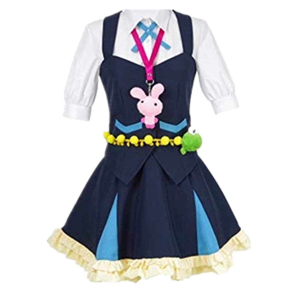Anime Kiznaiver Niyama Nico Cosplay Costume Set - Full Outfit with Dress & Accessories for Halloween, Conventions & Themed Parties