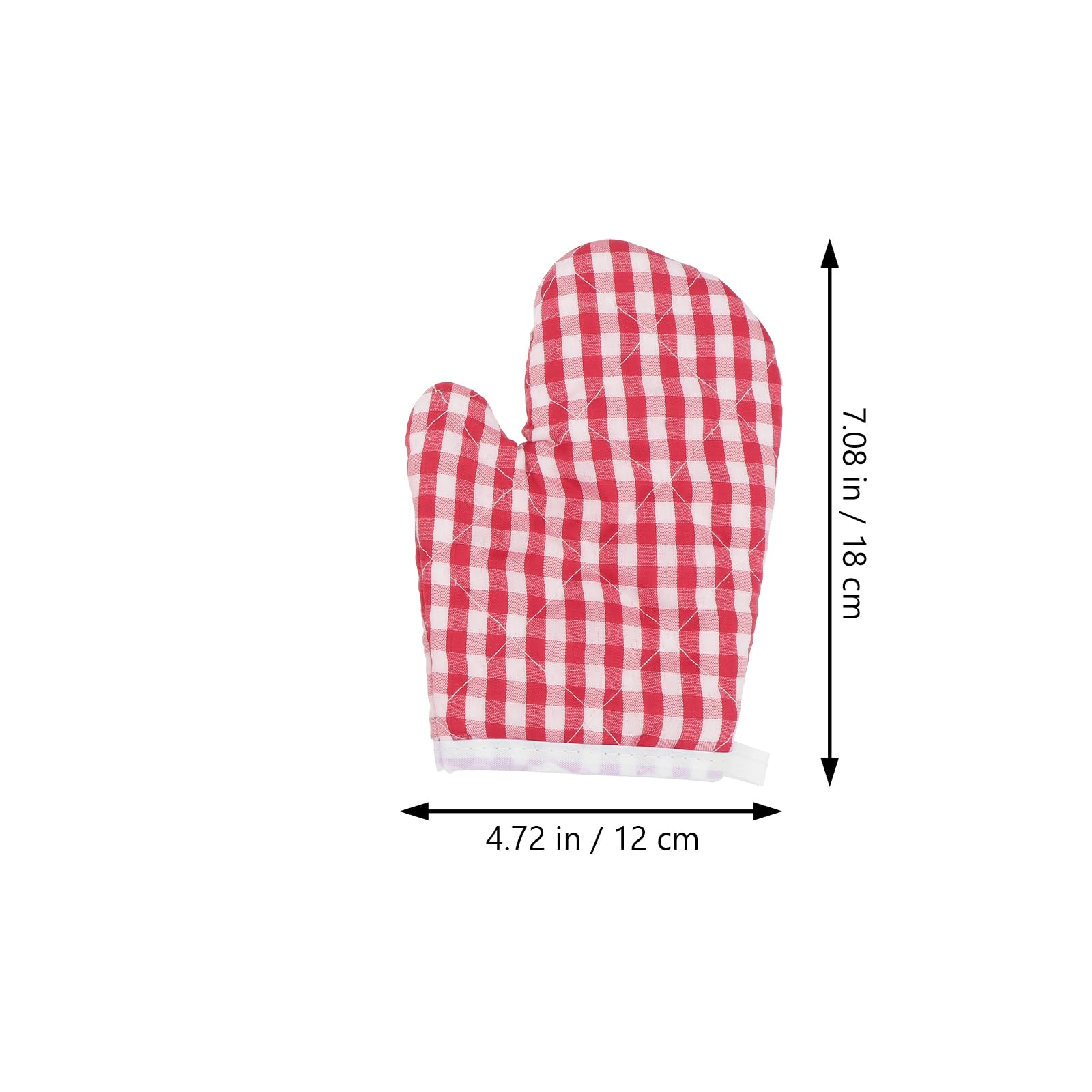 UPKOCH Red Plaid Heat Resistant Oven Mitts for Kids - Cute Kitchen Gloves for Baking & Cooking (2 Pack) - Extra Long Silicone Lined Mittens - Perfect for Young Bakers, Home Chefs & Holiday Cookie Decorating