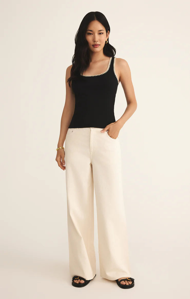 Jaidynn Ribbed Tank Top for Women - Soft Stretch Comfort Fit Casual & Layering - Perfect for Summer, Gym, and Everyday Wear