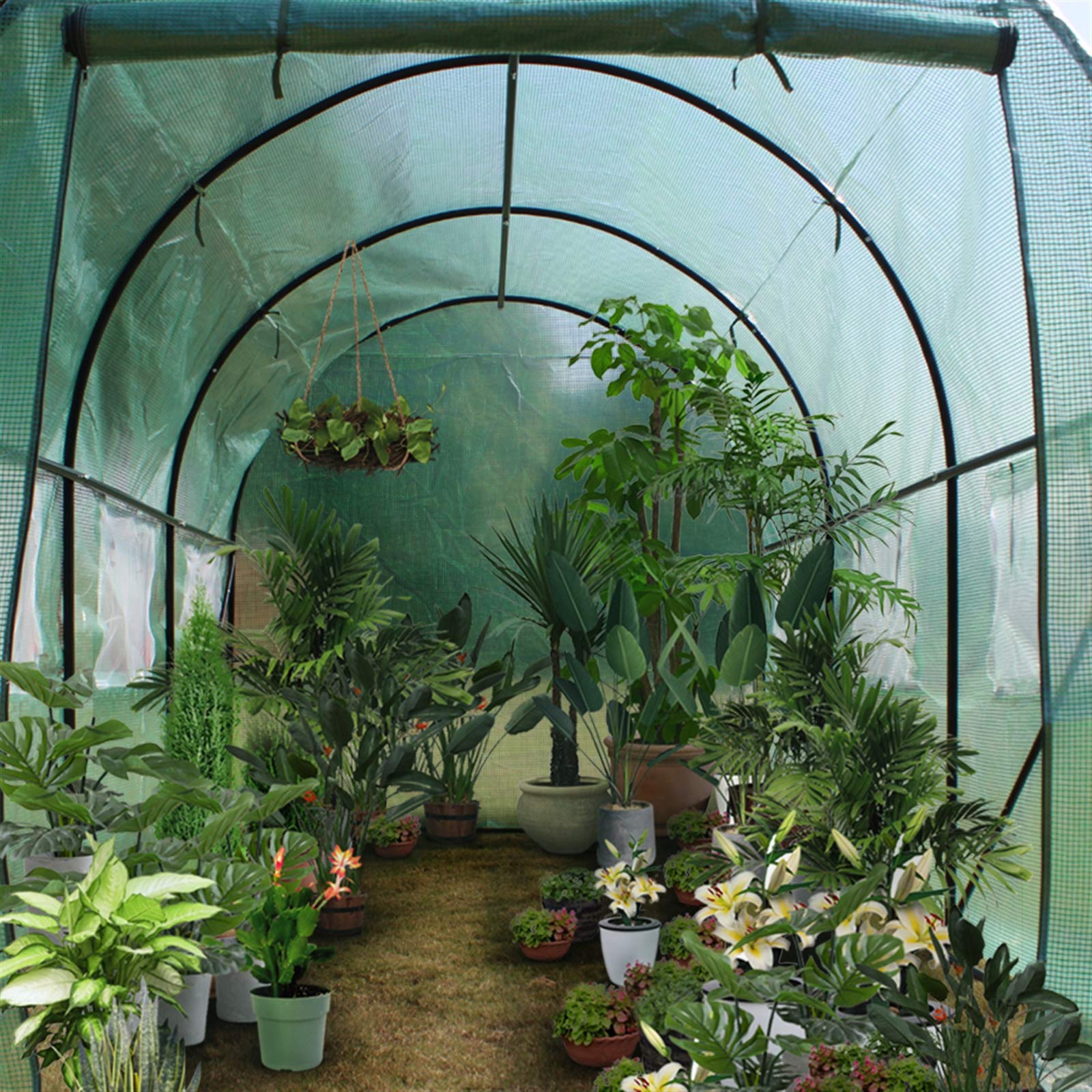GT2-LC 12x7x7 Heavy Duty Greenhouse Tent for Gardening & Plant Protection