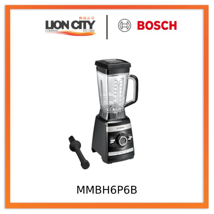 Bosch MMBH6P6B 1600W High-Speed Blender with VitaBoost Technology - Professional Black Blender for Smoothies, Juices, Soups & Nut Butters - Perfect for Home Kitchens & Healthy Lifestyles