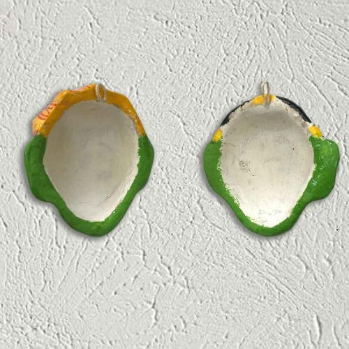 Nakashi Painting Wall Mask - Handcrafted Yellow Decorative Wall Art for Home & Office Decor | Perfect for Living Room, Bedroom, or Gift
