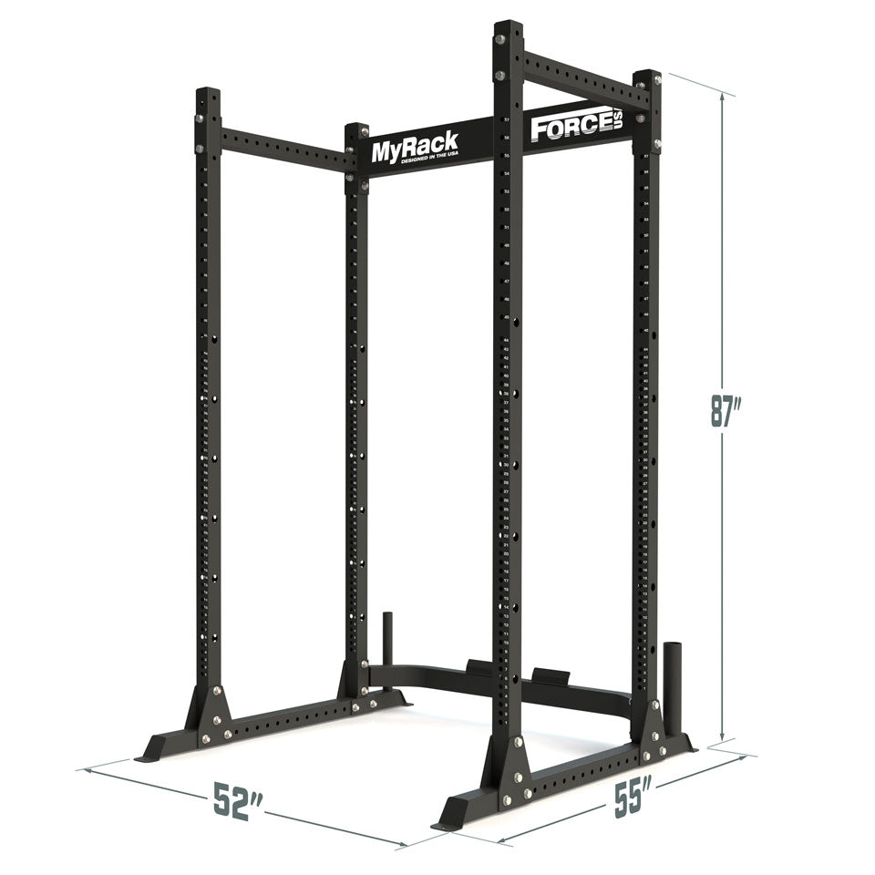 Force USA My Rack with 6 Attachments - Power Rack for Home Gym Strength Training - Perfect for Squats, Bench Press & Deadlifts