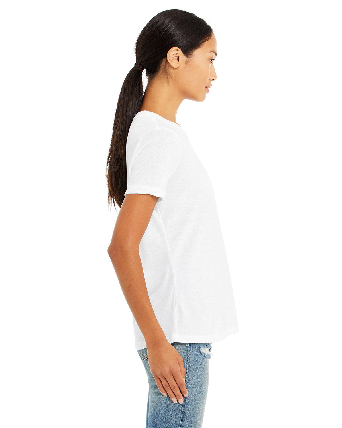 Bella + Canvas 6413 Women's Relaxed Fit Tri-Blend T-Shirt - Soft & Comfortable Casual Wear for Everyday Outfits, Lounge, and Light Exercise