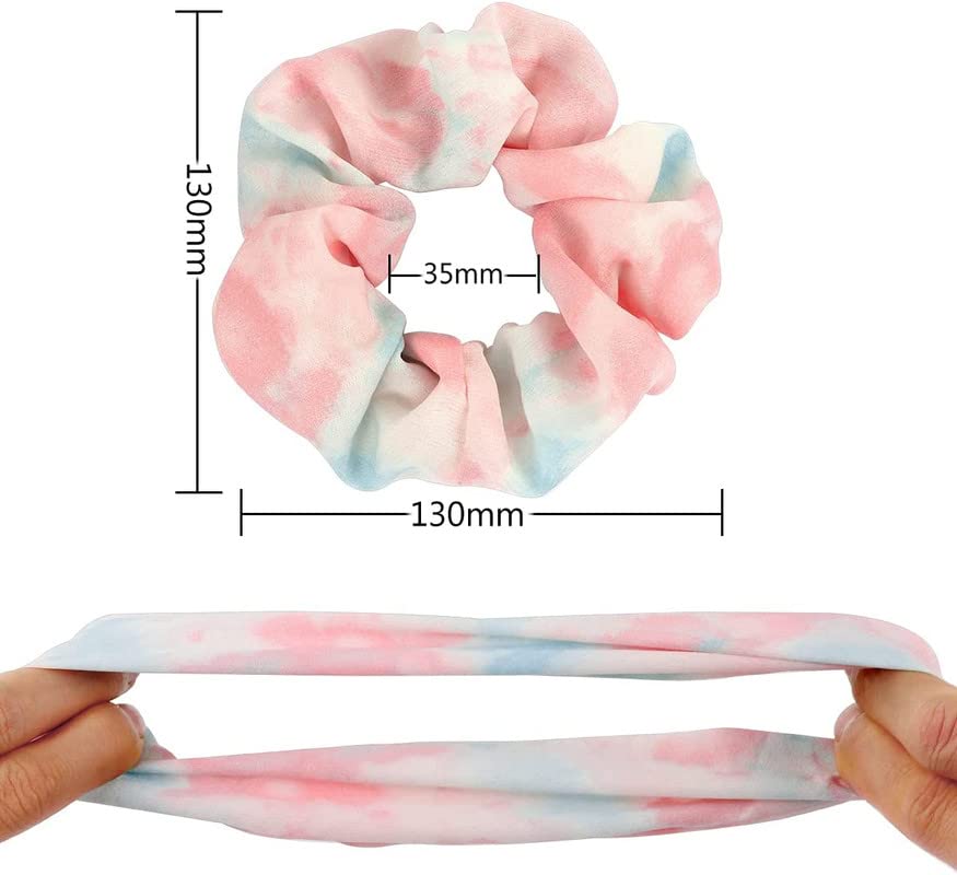 12 Pcs Chiffon Hair Scrunchies - Floral Ponytail Holders for Women & Girls, Soft Hair Bands for Everyday & Party Use, Perfect Gift for Birthdays & Weddings (Great for School, Work, Date Night & Special Occasions)