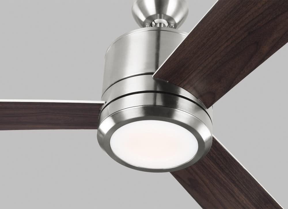 56 Inch 3 Blade Modern Ceiling Fan with Light Kit - Roman Bronze Finish, Quiet Reversible Motor, Remote Control - Perfect for Living Room, Bedroom, and Outdoor Patio