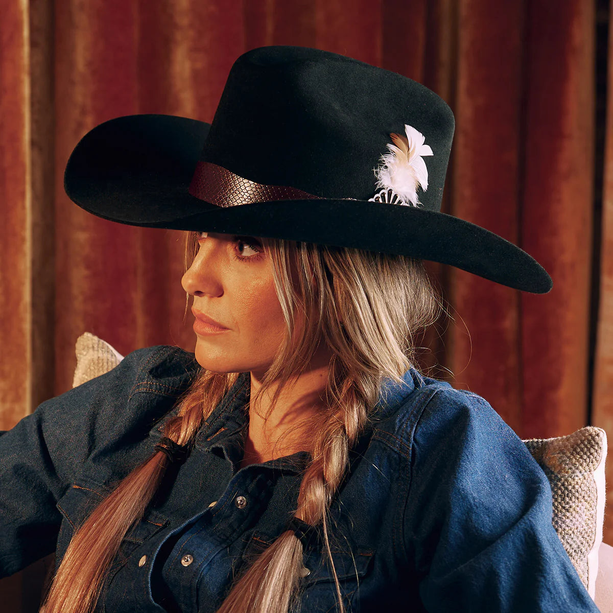 Charlie 1 Horse Lainey Wilson Saddle Up - Premium Wool Felt Cowgirl Hat for Women | Western Rodeo Fashion & Outdoor Country Events
