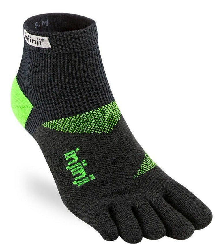 Injinji Trainer Mini Crew Toe Socks - Lightweight Performance Socks for Running, Hiking & Workouts - Breathable & Blister Prevention for Men & Women