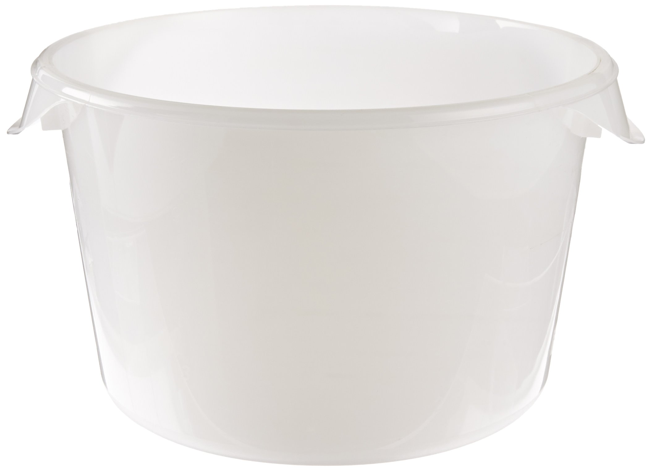 Rubbermaid Commercial 12 Quart White Plastic Food Storage Container - BPA Free, Dishwasher Safe, High Temperature Resistant for Wet & Dry Food - Ideal for Kitchen, Restaurant, Cafeteria & Meal Prep Organization