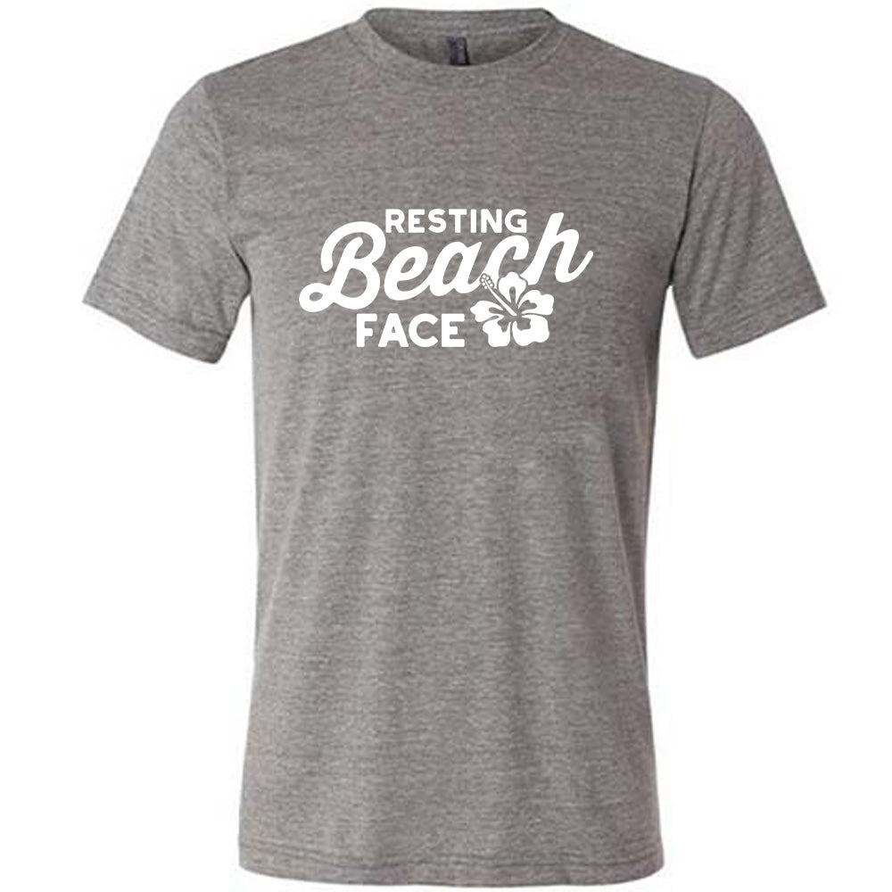 Resting Beach Face T-Shirt - Unisex Casual Comfort Fit for Men & Women - Perfect for Beach Vacations, Summer Outings, and Relaxing Weekends