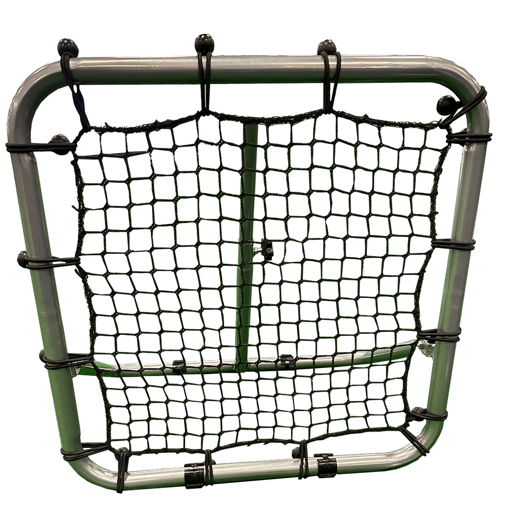 26 x 26 Trosky Rebounder with Fielding Mat & 5 Flat Cones - Baseball Softball Training Equipment for Hop Drills, Fielding Practice & Solo Batting Sessions