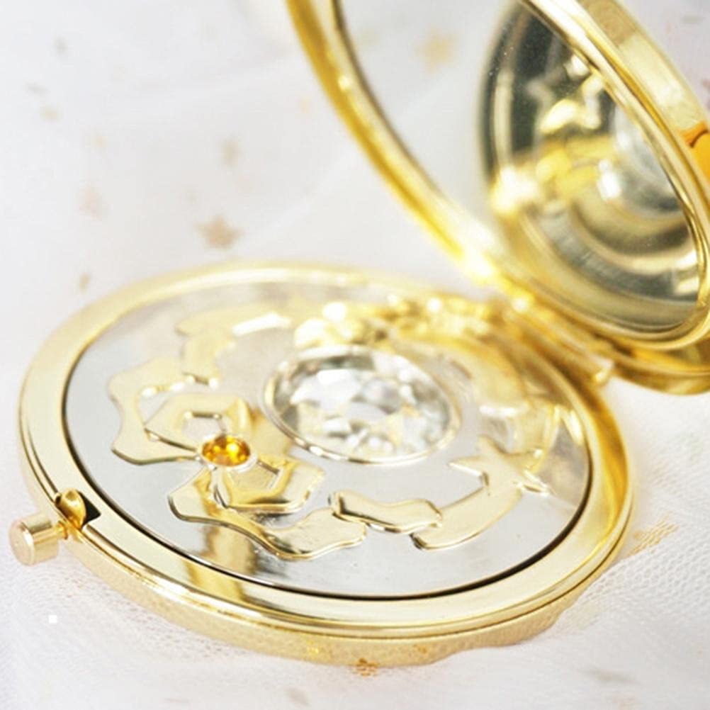 Shiker Anime Makeup Compact Mirror - Star Crystal Portable Travel Handheld Foldable Double Sided Mirror for Cosplay, Makeup Touch-Ups & Travel Essentials | Perfect for Home, Office & On-the-Go Beauty