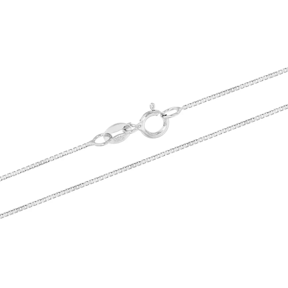 Kids' Sterling Silver 1mm Box Chain Necklace - 12