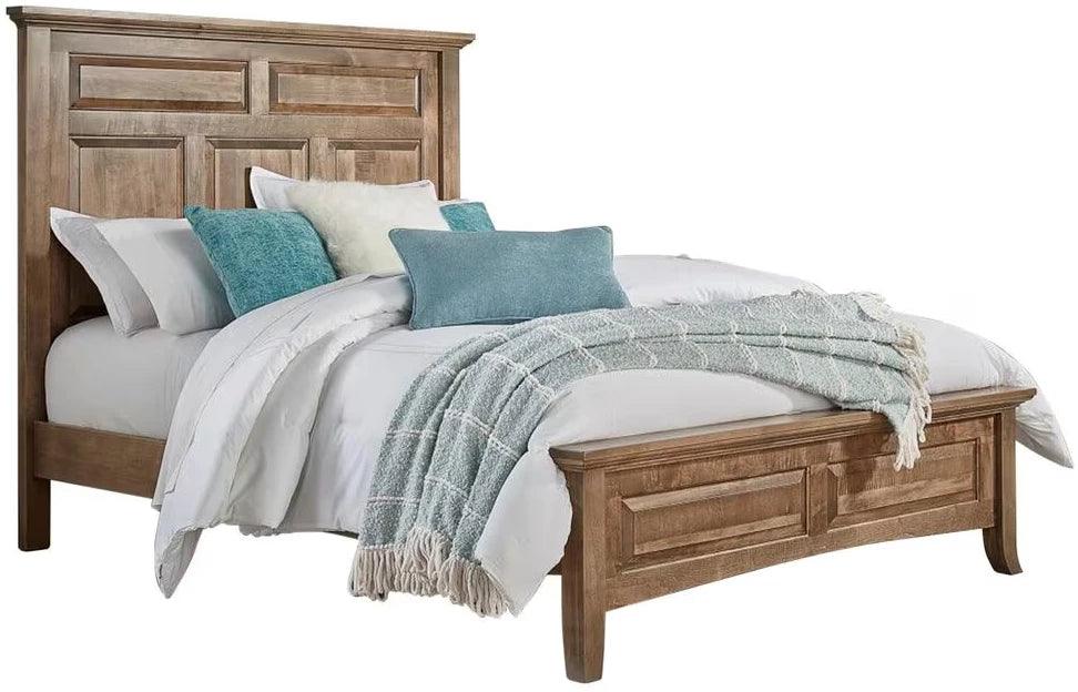 Provence Sandstone Queen Size Bed Frame - 41298MS/402981MS - Rustic Farmhouse Bedroom Furniture for Master Bed & Guest Room