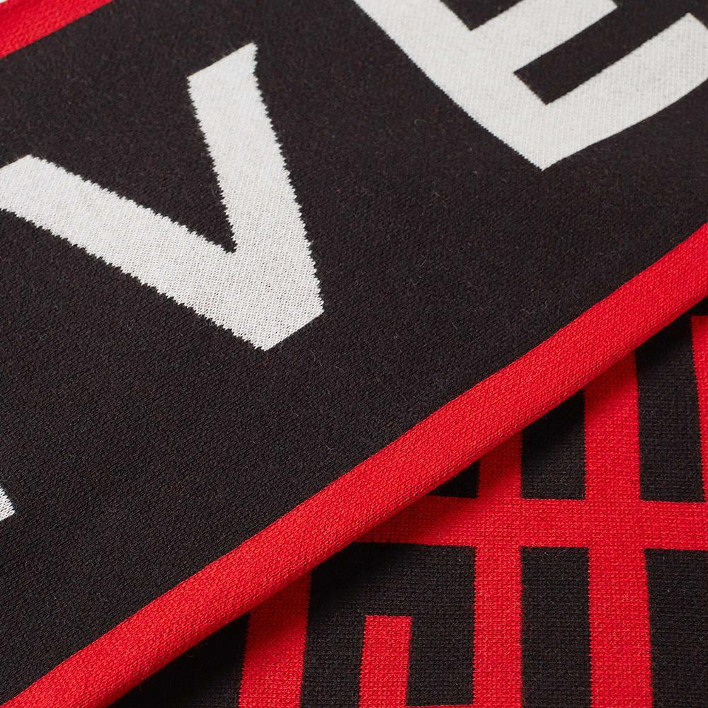 Givenchy Black & Red Logo Team Scarf - Luxury Fashion Accessory for Men & Women | Perfect for Winter, Fall & Stylish Outfits | Gift Idea for Fashion Lovers