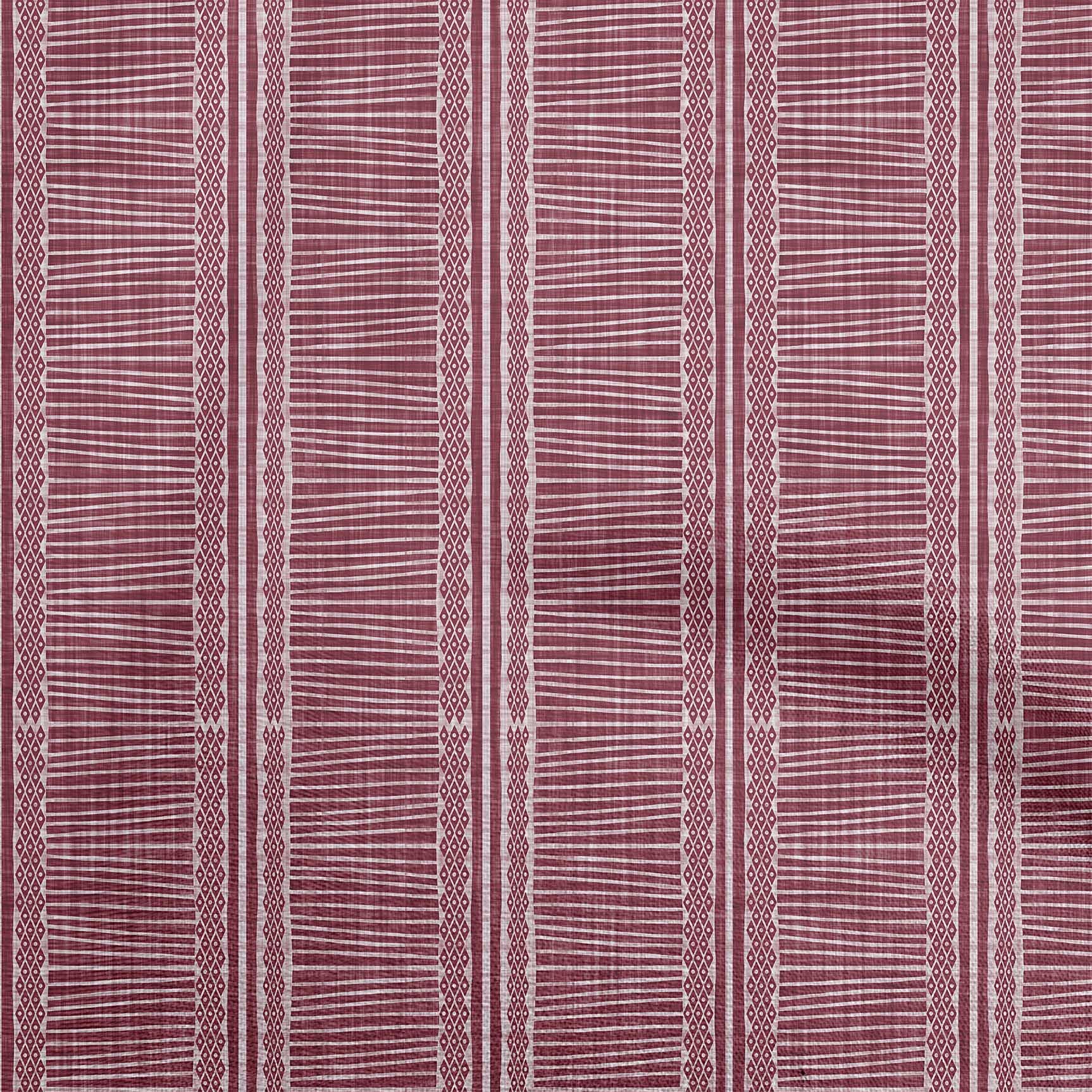 oneOone Rayon Maroon Geometric Print Fabric - 56 Inch Wide DIY Sewing Material for Clothing, Quilting & Home Decor Projects | Premium Soft Fabric by The Yard