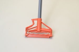 Premium Wet Mop Holder with Durable Plastic Handle - Box of 6 - 100% Made in USA - Ideal for Home Cleaning, Commercial Use & Janitorial Services