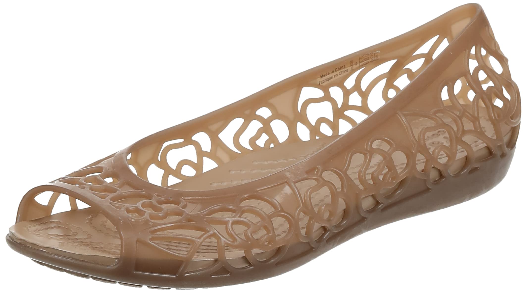 Crocs Women's Isabella Jelly Flat Sandals - Comfortable & Lightweight Summer Shoes for Beach, Pool & Casual Wear