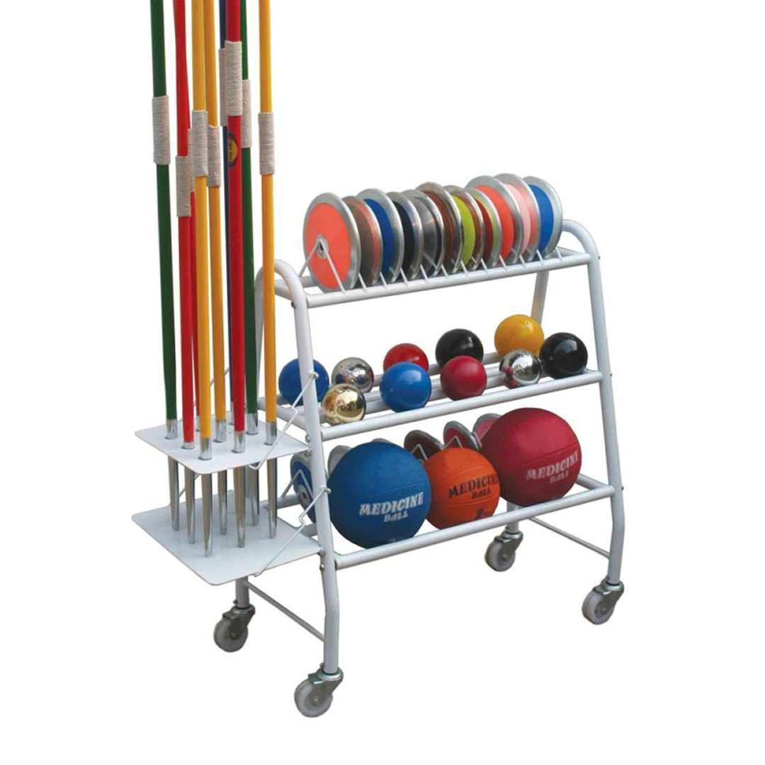 Victor Discus Shot & Javelin Cart - Heavy Duty Track & Field Equipment for Training & Competition - Perfect for Athletes, Coaches & Schools
