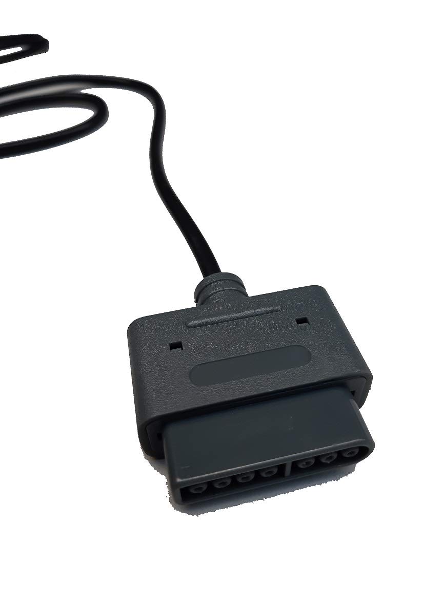 3M Super Nintendo SNES Controller Extension Cable - Compatible with SNES, Super Famicom & Supernes Game Console - Perfect for Gaming Setup & Multiplayer Sessions