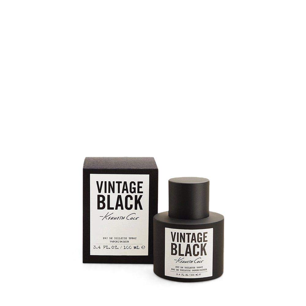 Kenneth Cole Vintage Black Cologne for Men - 3.4 Fl Oz Eau de Toilette Spray | Fresh & Masculine Scent | Perfect for Date Night, Office & Special Occasions