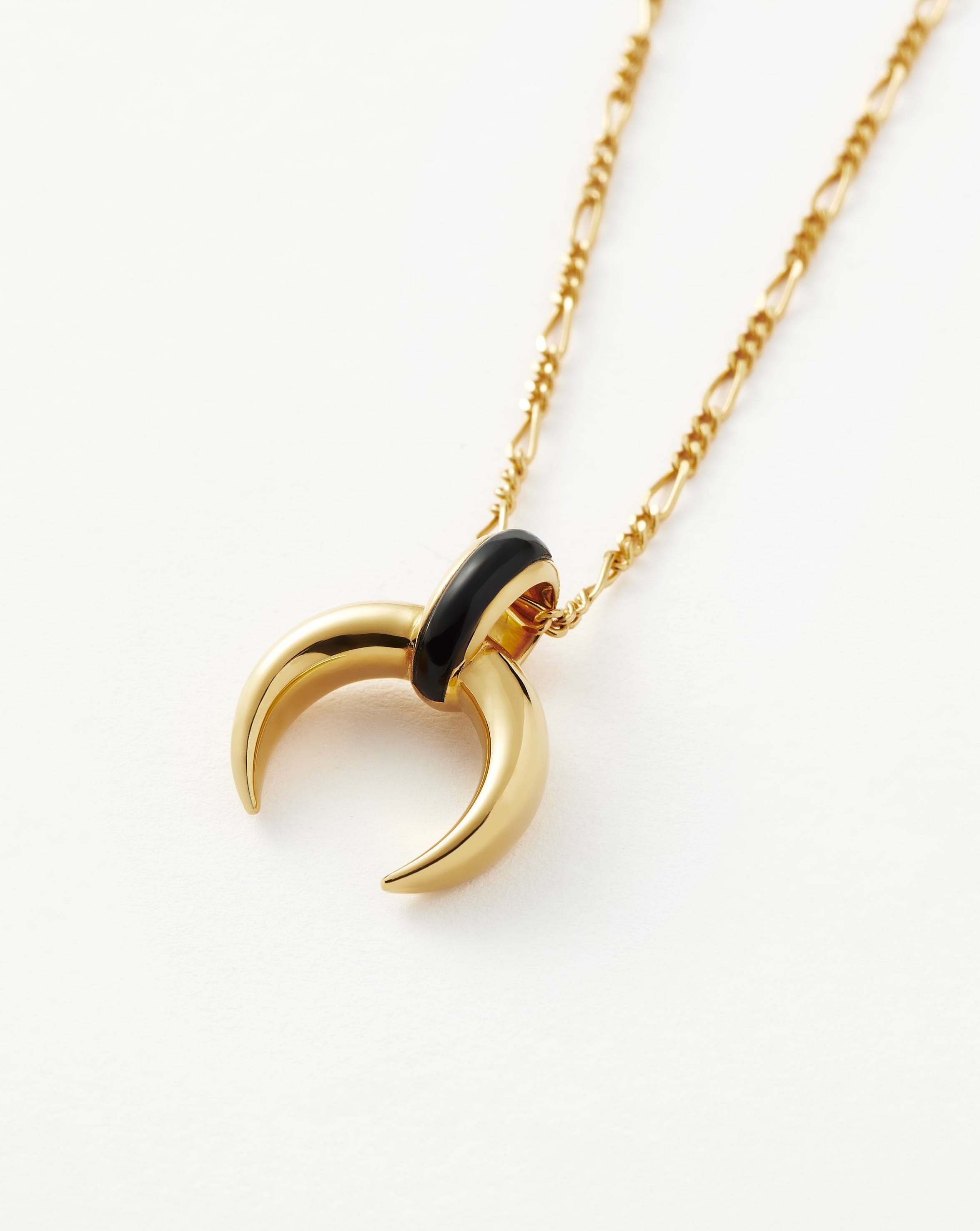 Lucy Williams Gemstone Horn Necklace - Elegant Bohemian Jewelry for Women | Perfect for Festivals, Weddings & Everyday Wear