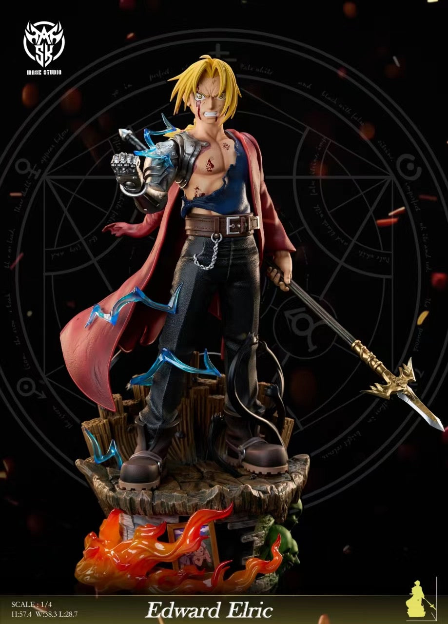 Mask Studio Fullmetal Alchemist Edward Elric Cosplay Mask - Anime Convention Costume Accessory for Halloween & Comic Con